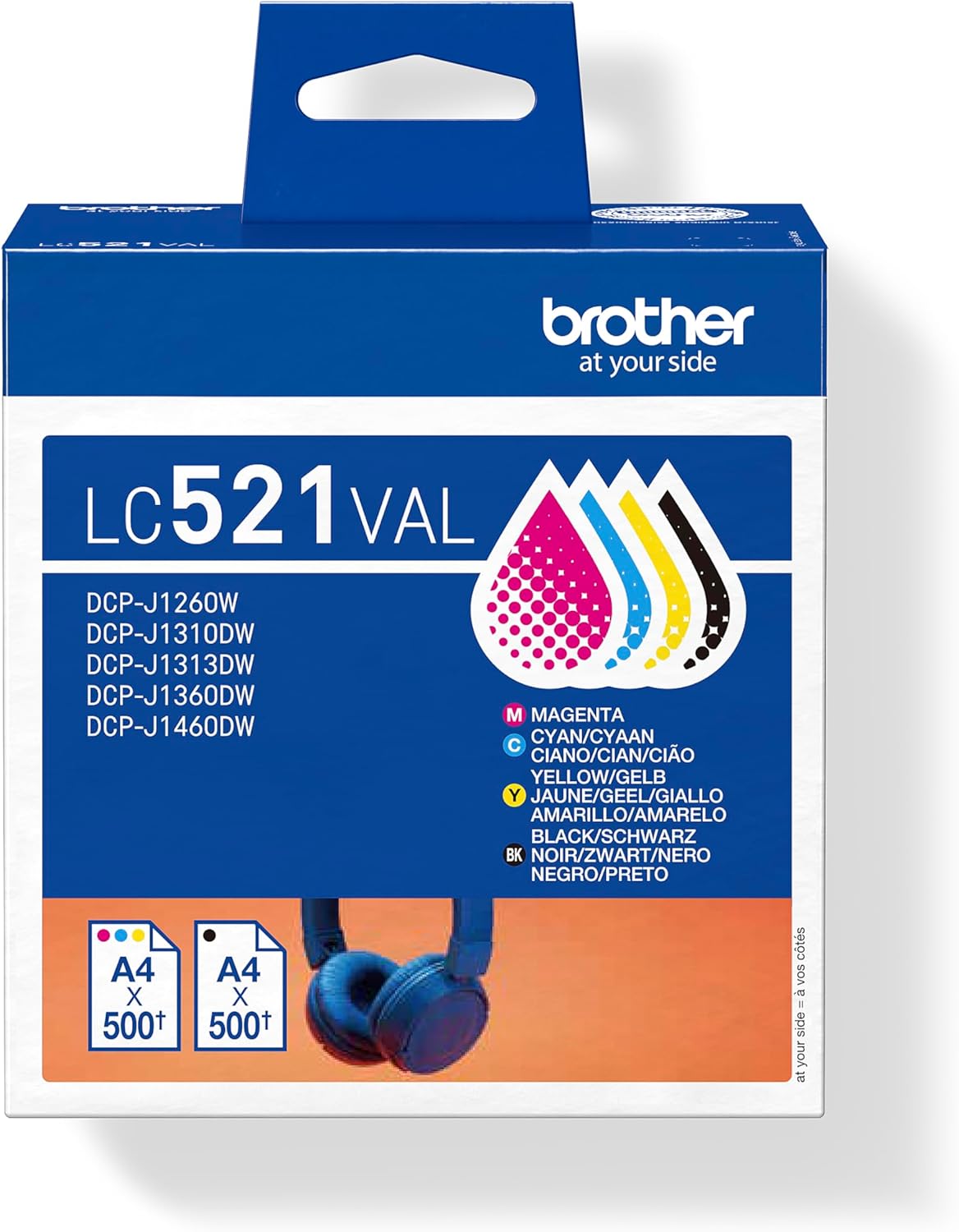 Brother LC521VAL Ink Cartridges Value Pack (C/M/Y/BK) – Bild 2
