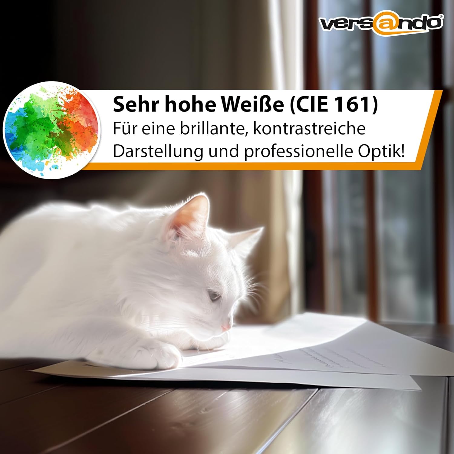 Versando copier paper – white | (3 x 500 sheets of HighWhite 80) bright colours, clear lettering, PEFC certified – Bild 2