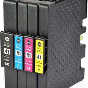 Bergsan 4 Printer Cartridges Compatible with Ricoh Aficio GC-41 GC 41 XL for Ricoh Aficio SG2100N SG3100SNW SGK3100DN SG3110DN SG3110DNW SG3110SFNW SG3120BSFNW SG3120BSF SG7100DN