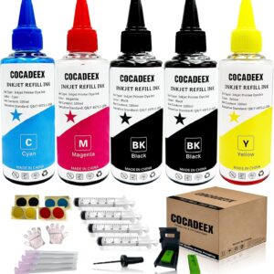 500ml Ink Refill Kit Compatible with HP Ink Cartridges 307XL 305XL 304XL 303XL 302XL 301XL 307 305 304 303 302 301