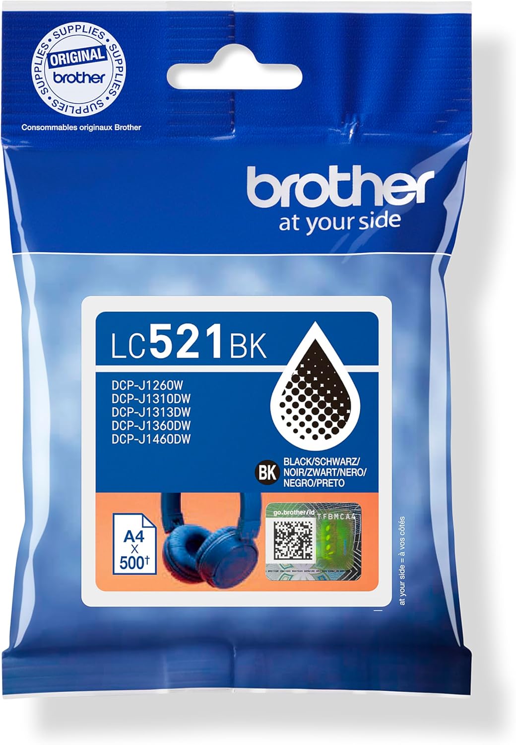 Brother LC521BK Black Ink Cartridge