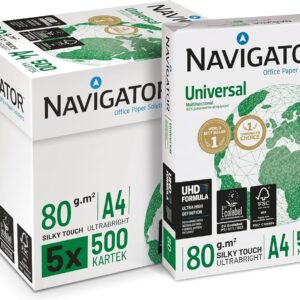 Navigator Universal NAVA480 Paper A4 80gsm 5 reams (5x500 Sheets) - white