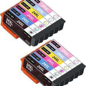 Supply Guy 12 Printer Cartridges Compatible with Epson 24XL / 24 XL Multipack for Expression Photo XP55 XP65 XP750 XP760 XP850 XP860 XP950 XP960 XP970