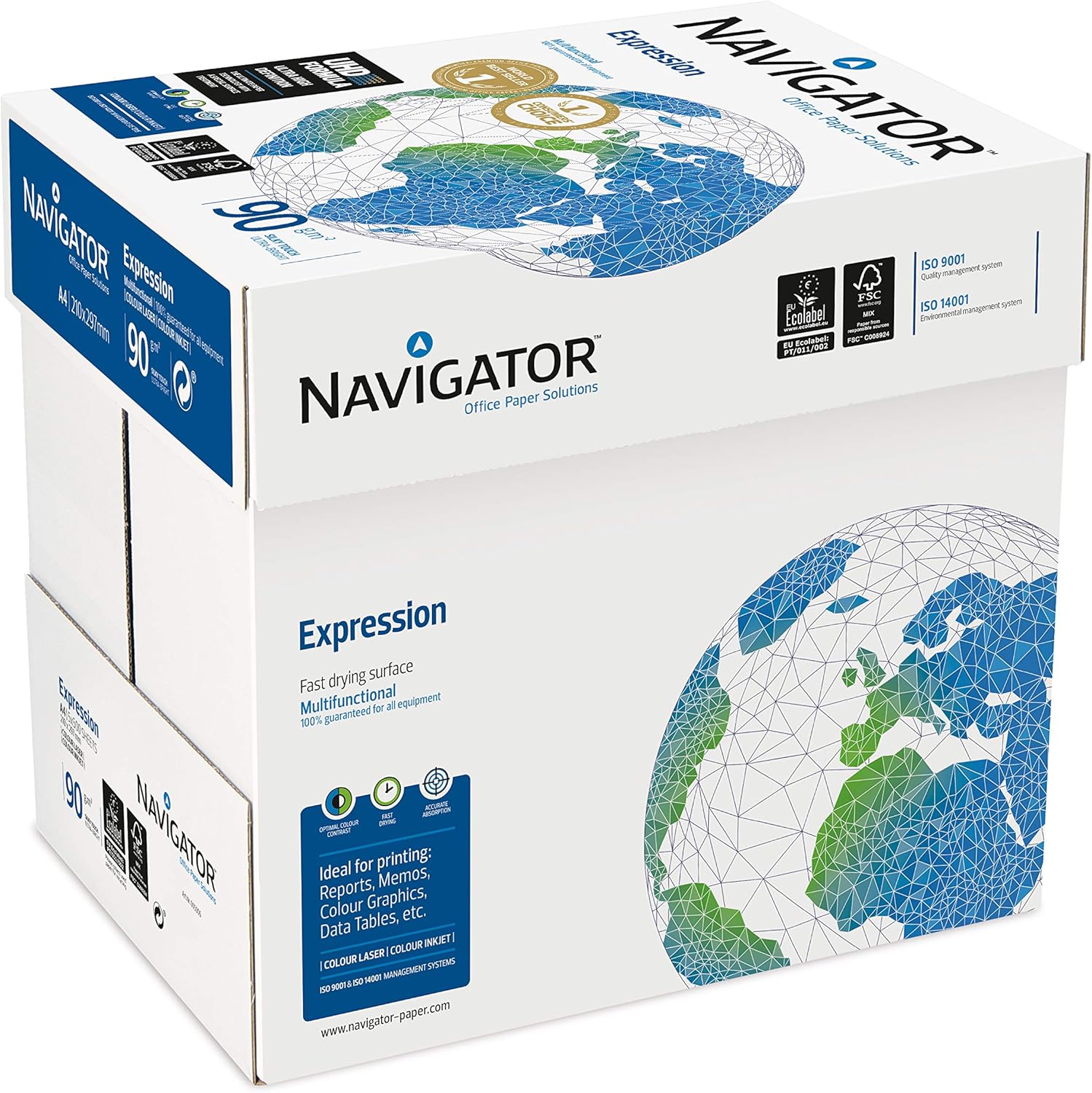 Navigator 210 x 297 mm A4 90gsm Expression Copier Paper - White (Pack of 2500 Sheets) – Bild 6