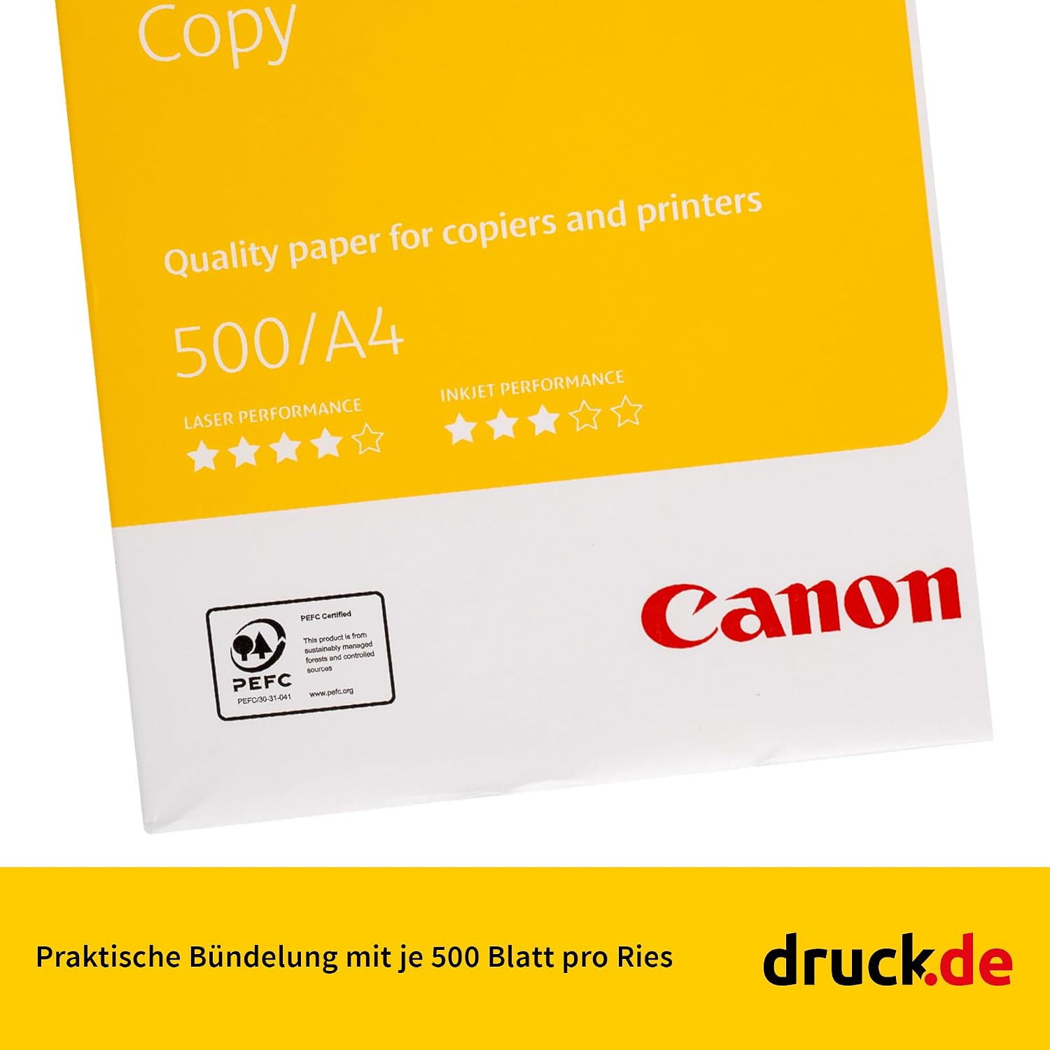 Canon Printer Paper A4 Copier Paper - CIE150-80 g/m² - 10,000 Sheets | Canon Printer Paper and Copier Paper DIN A4, 10,000 Sheets, 80 g/m², CIE150, White, Office and Home Office – Bild 2