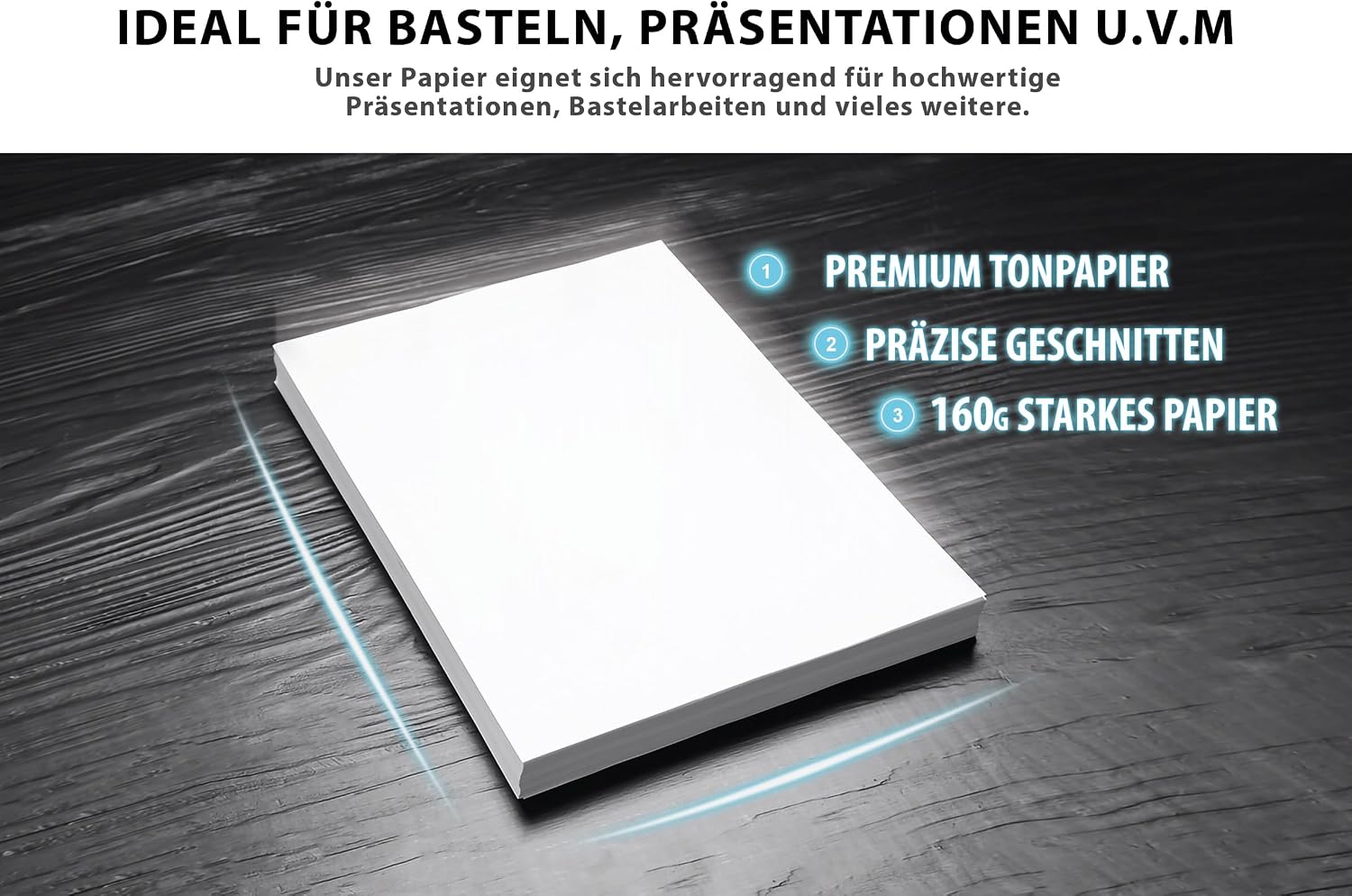 Printer Paper A3 160 g White - 250 Sheets - Premium Paper Pure White – Bild 5