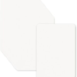 Pack of 60 A6 Kraft Paper Cards 10.5 x 14.8 cm Postcards Blank 300 g/m² Printable Index Cards A6 Blank for DIY Creative Wedding Invitations Thank You Cards (White)