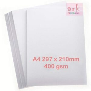 ARK 50 Sheets A4 White 400gsm Super Thick Printer Paper