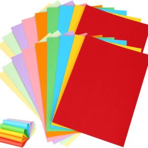 A4 Coloured Copy Paper, 100 Sheets Coloured Printer Paper, A4 Paper Jam, Colorful Paper for DIY, Greeting Cards and Paintings