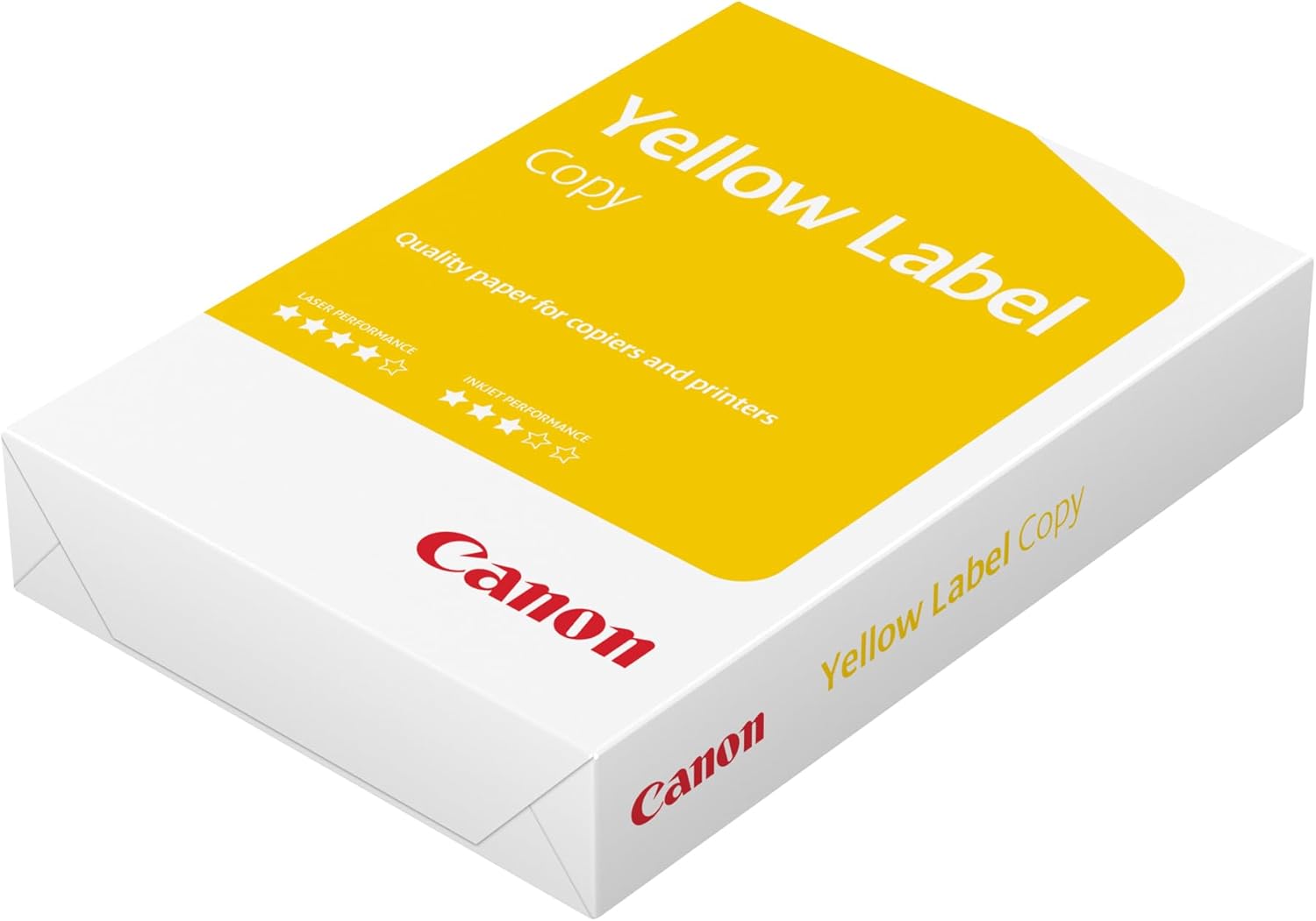 Canon Yellow Label Standard A4 Paper 80 g/m² - 500 Sheets Copier Paper PEFC (102µm Thickness, 150 Whiteness) | Canon Printer Paper and Copier Paper DIN A4, 500 Sheets, 80 g/m², CIE150, White, Universal Paper