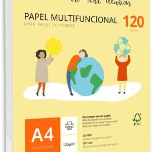 Pack of 250 White A4 Sheets 120g Printer Paper Multifunctional Copier Paper for School and Office Ideal for Laser Printers, Inkjet Printers or Copiers - Ofituria