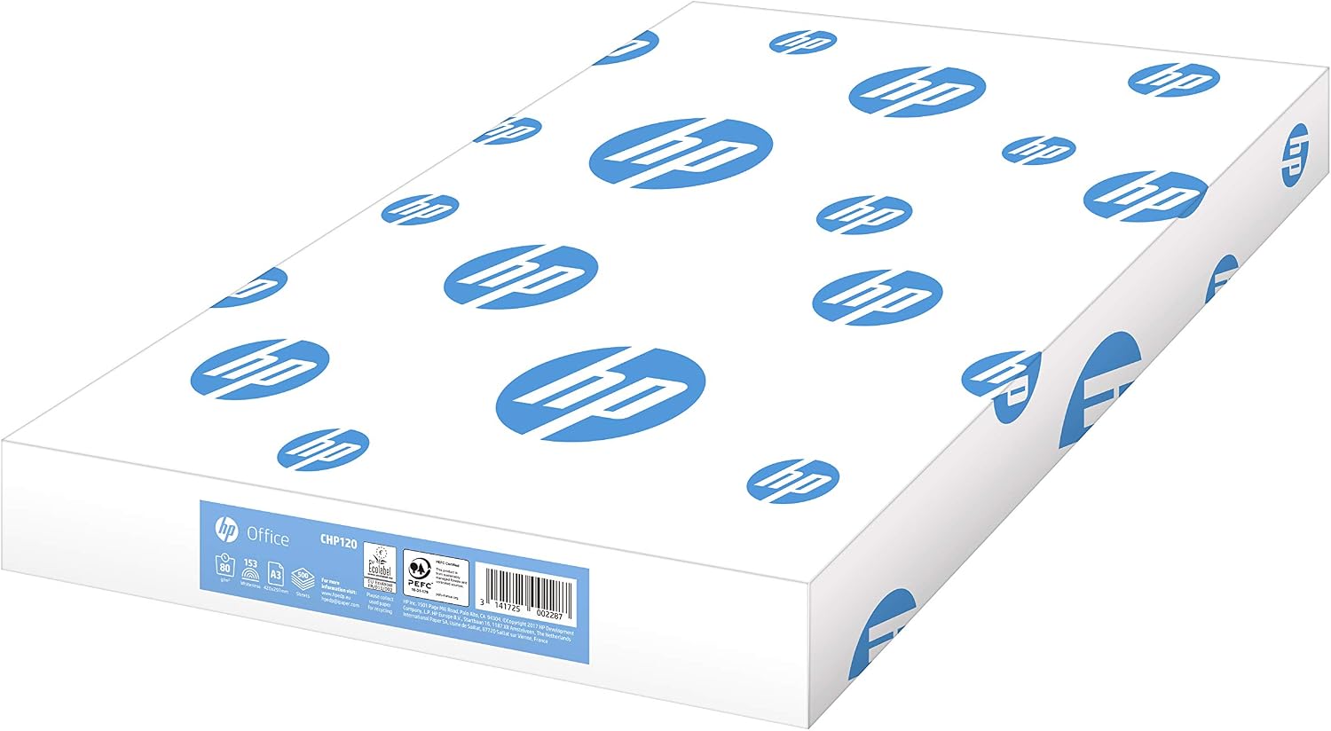 Hewlett-Packard CHP120 HP Office Copier Paper A3 80 gsm White 500 Sheets