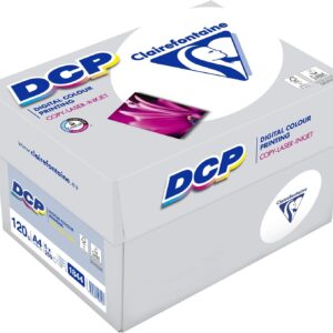 Clairefontaine 1821 DCP Printer Paper, 1 Ream of 100 g Premium Digital Colour Printing Paper for Colour-Intensive Image Printing
