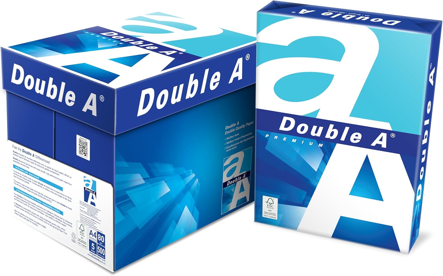 Double A 3613630000059 80 g Premium Paper, White