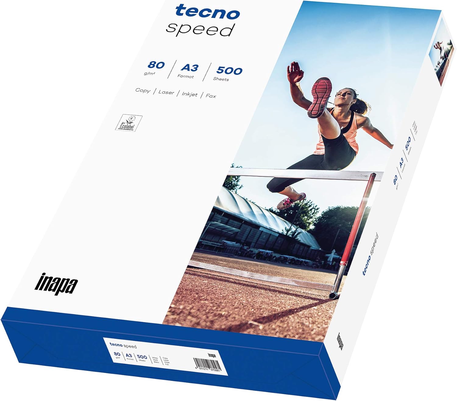 inapa Tecno Speed Printer / Copier Paper: 80 g/m², A3, 2,500 Sheets (5 x 500), White, Fast and Jam Free Printing – Bild 3