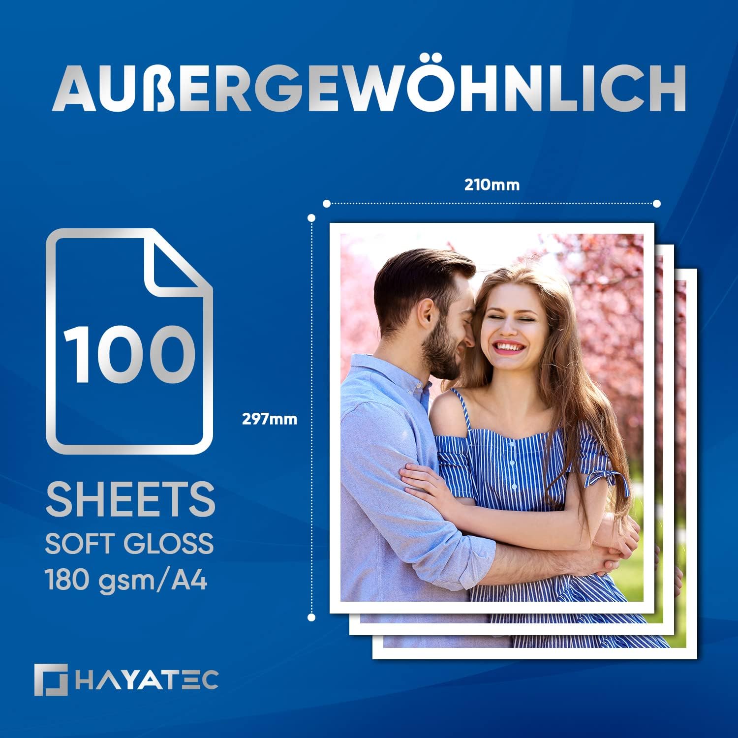 Photo paper, 10 x 15 glossy inkjet printer, photo cards instant dry, waterproof, bright white., 100 sheets – Bild 4