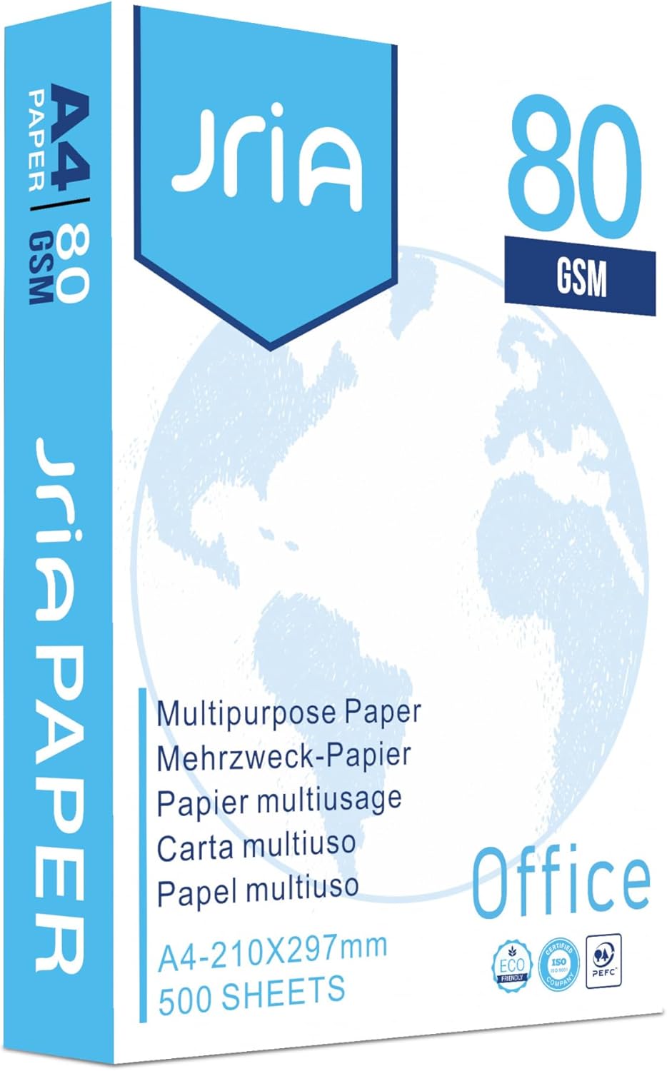 Copier Paper Home & Office - Basics Printer Paper for Home and Office Universal Printer Paper for Laser Printers and Inkjet Printers Suitable 2500 Sheets DIN A4 80 g, White (5 x 500 Sheets), Pack of 5 – Bild 2