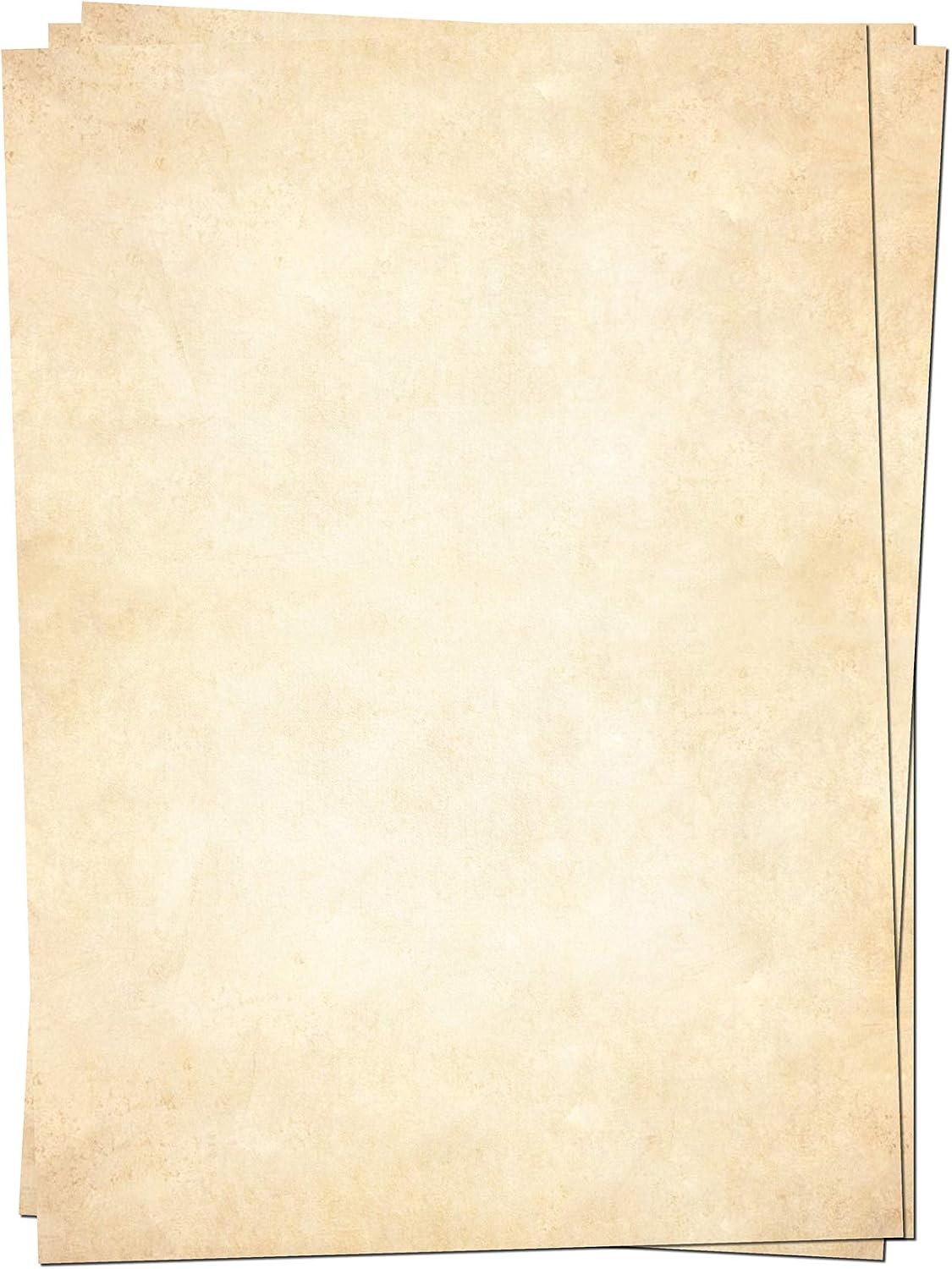 50 x PRESENTOU Letter Paper Printed on Both Sides 120 g Paper | Motif Paper Certificate Paper Certificate Menu Love Letter (Vintage Bright, 50 Sheets)