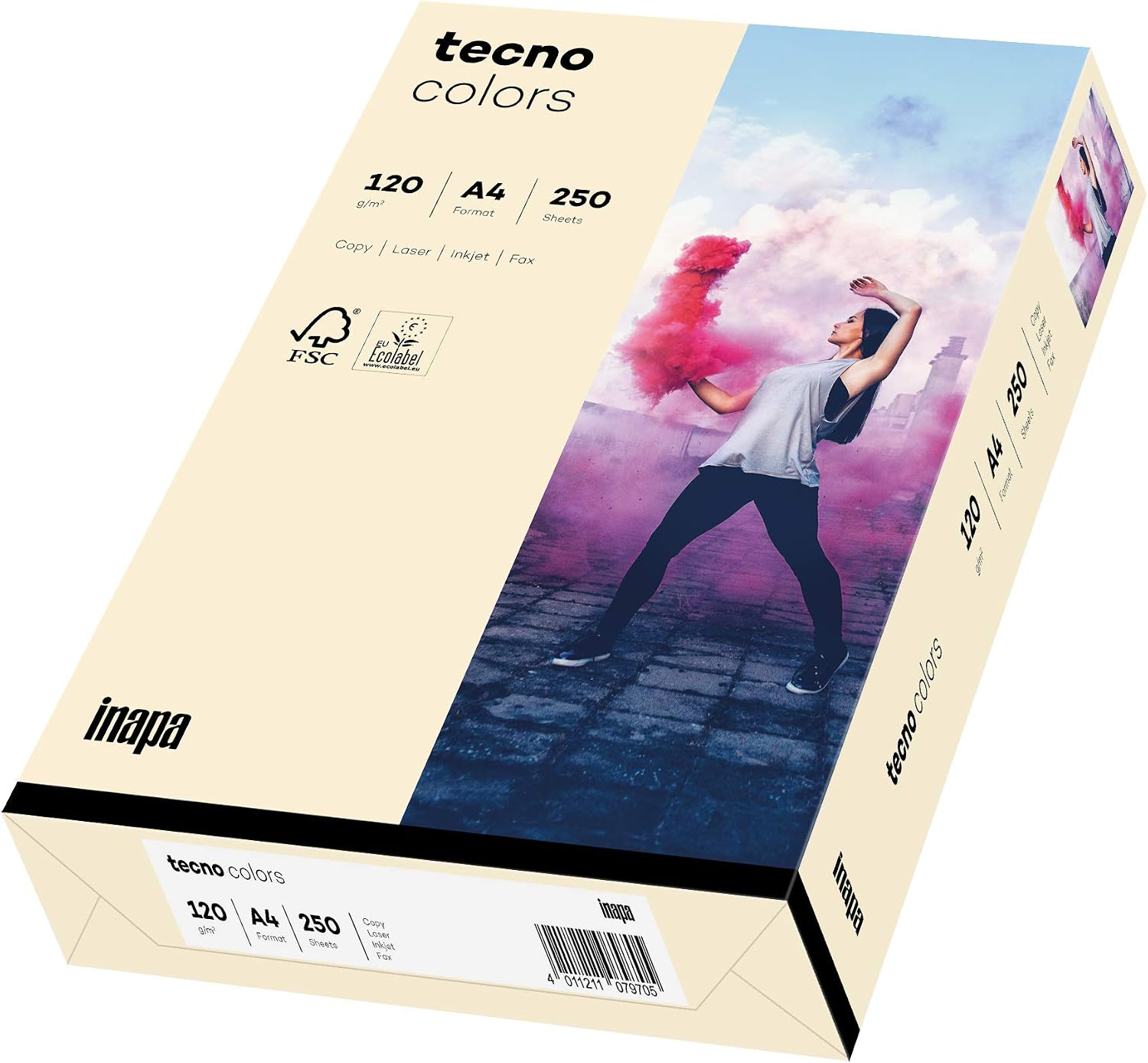 Inapa Coloured Copier Paper, Coloured Paper Tecno Colours