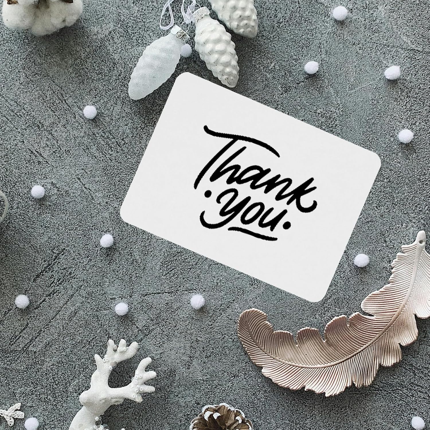 Pack of 60 A6 Kraft Paper Cards 10.5 x 14.8 cm Postcards Blank 300 g/m² Printable Index Cards A6 Blank for DIY Creative Wedding Invitations Thank You Cards (White) – Bild 7