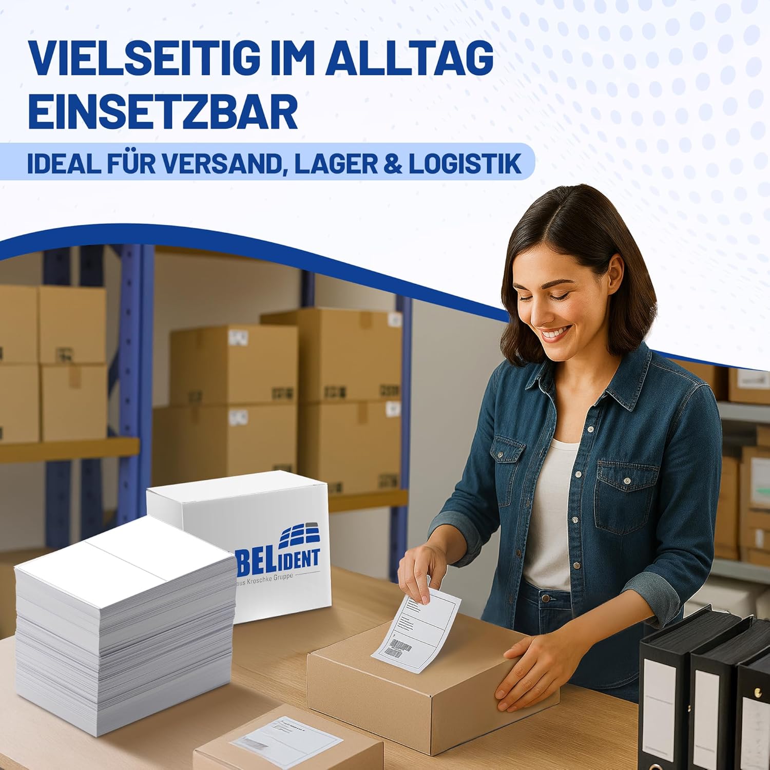 Labelident Laser Labels 210 x 148 mm, 2 Labels per A4 Sheet, 200 Labels (100 DIN A4 Sheets), Self-Adhesive, DIN A5 Address Stickers, Universal Labels for Laser & Inkjet Printers – Bild 5