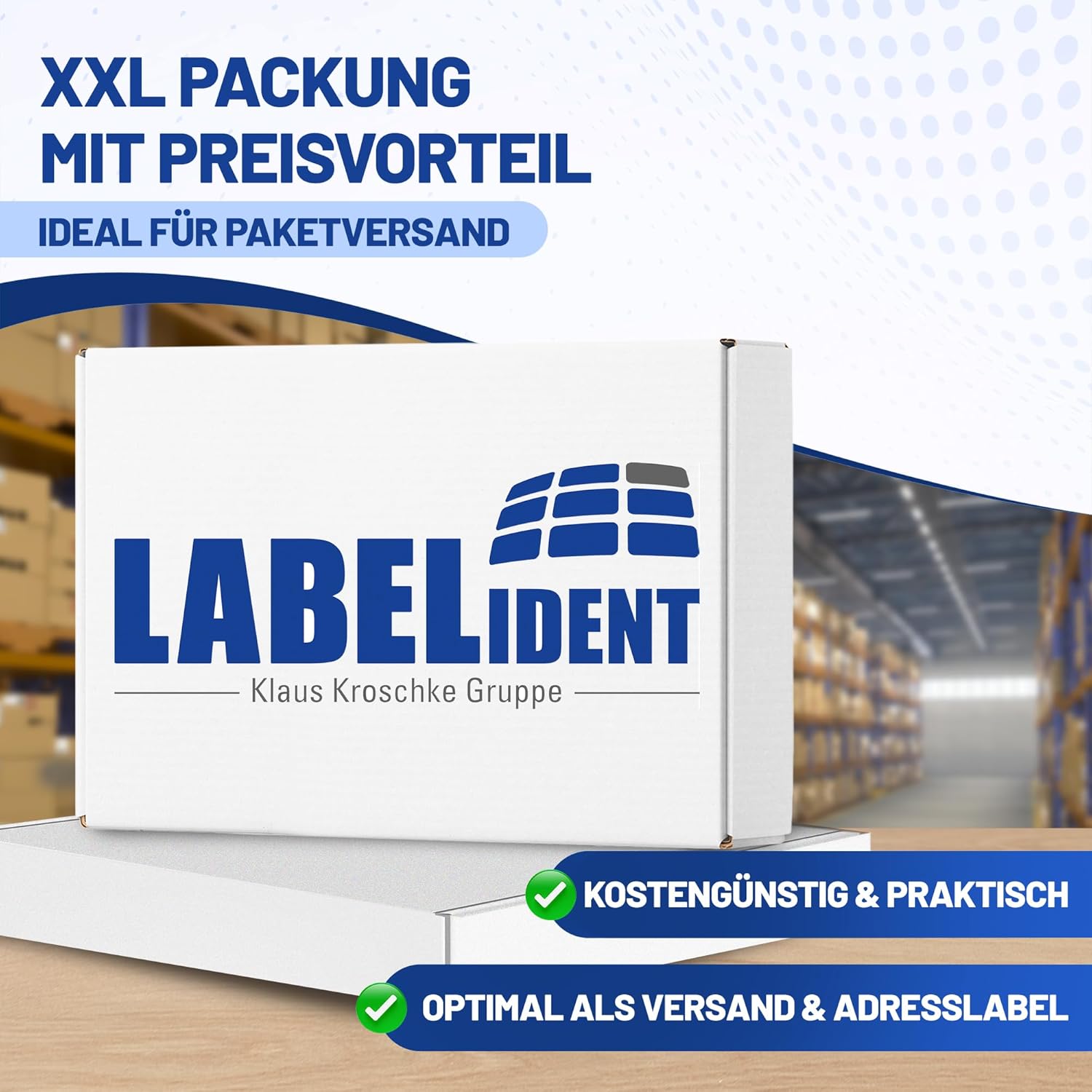 Labelident Laser Labels 210 x 148 mm, 2 Labels per A4 Sheet, 200 Labels (100 DIN A4 Sheets), Self-Adhesive, DIN A5 Address Stickers, Universal Labels for Laser & Inkjet Printers – Bild 7