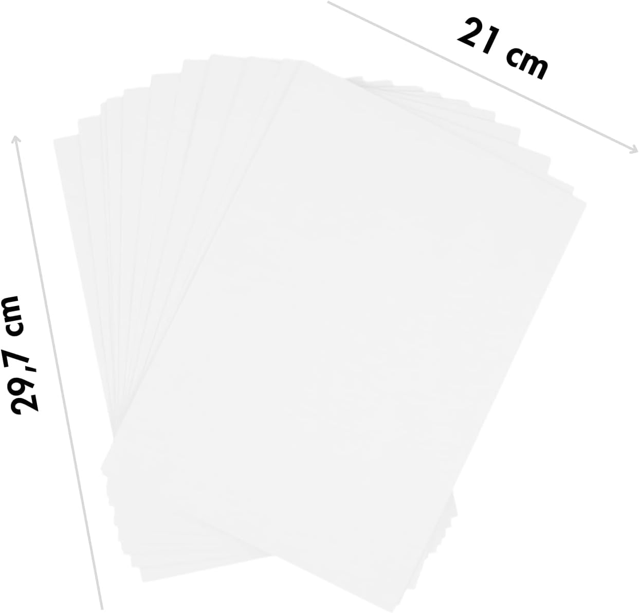 Dohe - White Card A4 (Pack of 50) - Size 21 x 29.7 cm, Thickness 180 g/m², Crafts, Printing and School Supplies – Bild 2