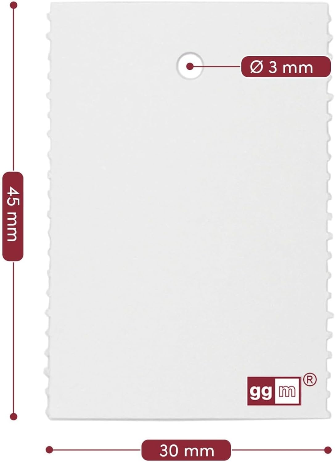 ge-gra Muster GmbH 1000 Cardboard Labels 30 x 45 mm on Roll – Bild 5