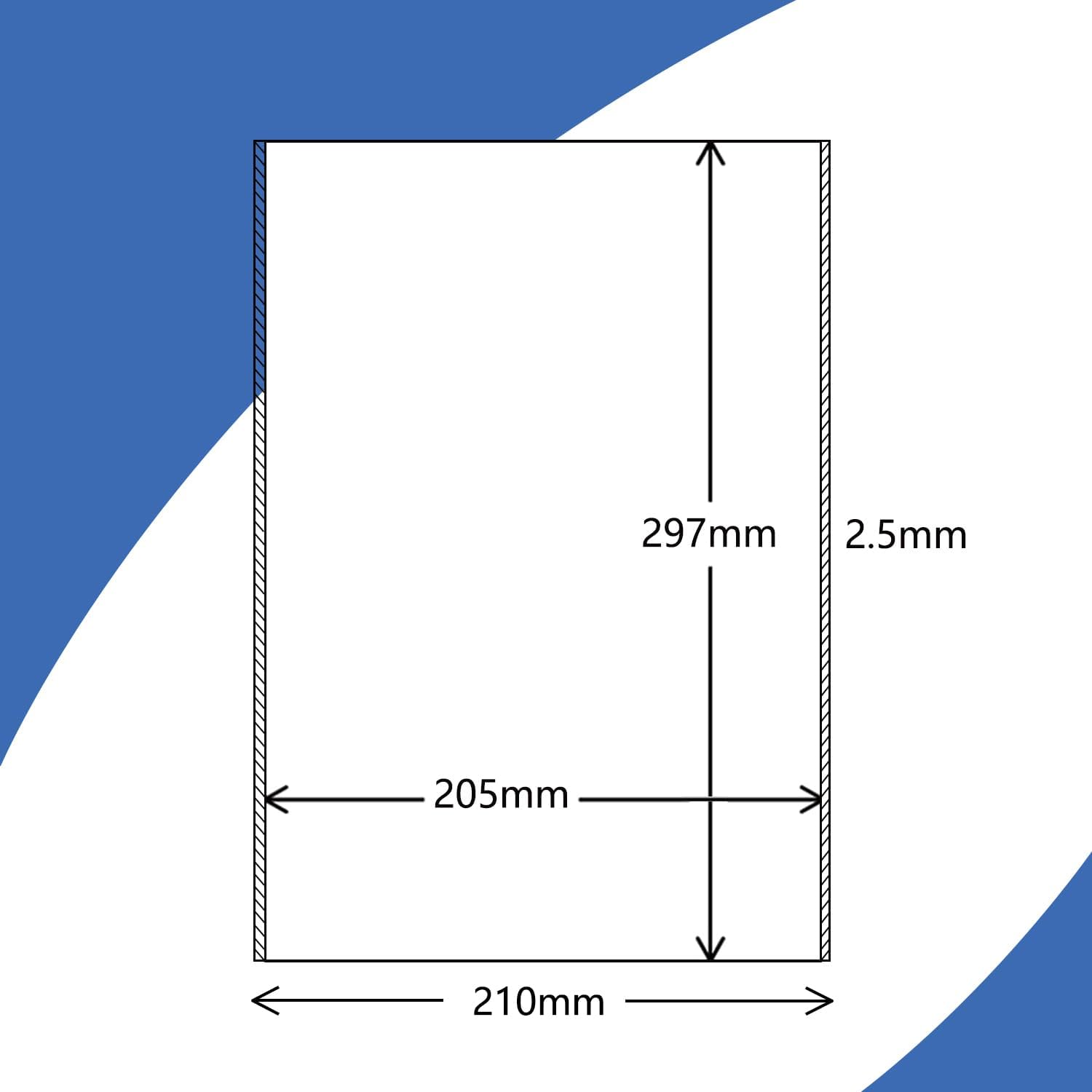 20 Sheets, 210 mm x 297 mm, Universal Labels, Self-Adhesive Printable, Sticker Matte Paper, A4 Sticker, Compatible with Inkjet & Laser Printers, 1 Label per Sheet – Bild 3