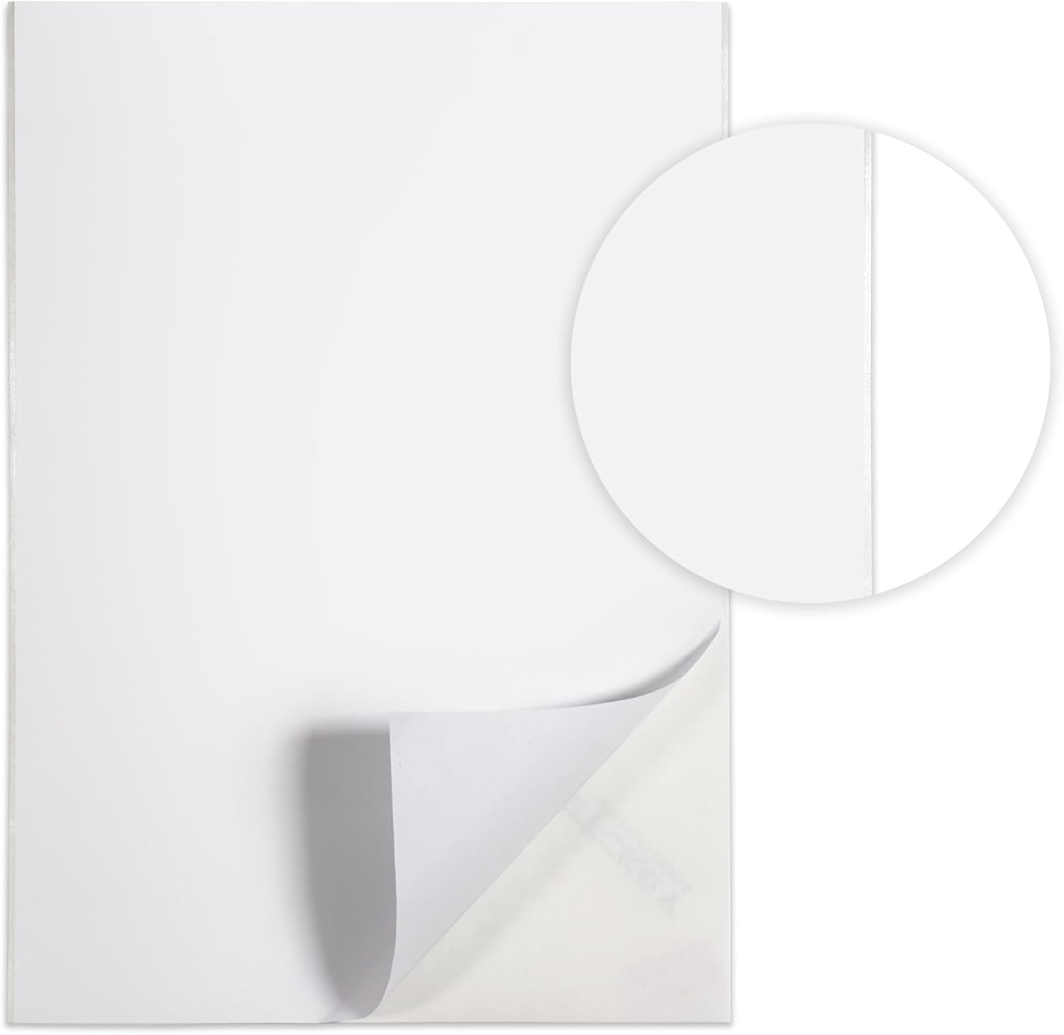 20 Sheets, 210 mm x 297 mm, Universal Labels, Self-Adhesive Printable, Sticker Matte Paper, A4 Sticker, Compatible with Inkjet & Laser Printers, 1 Label per Sheet – Bild 4