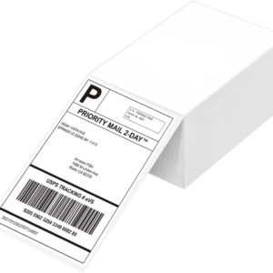 FungLam Thermal Paper Shipping Labels, 4 x 6 DHL Labels (102 x 152 mm, Pack of 500) Waterproof Shipping Stickers, BPA/BPS Free