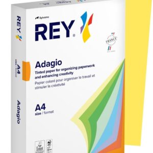 Lemon Yellow 80g A4 PEFC Reprographic Paper, 500 Sheets/Coloured Paper, Coloured Copy Paper, Office and School