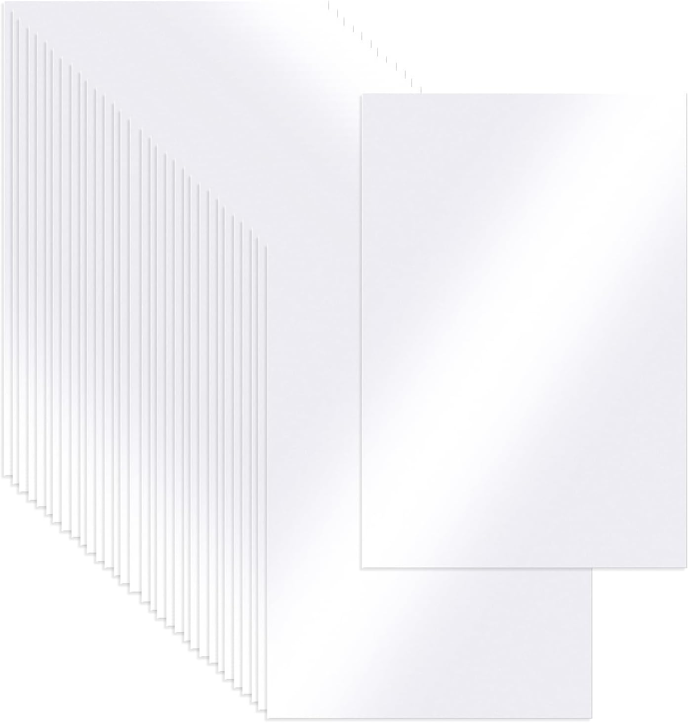 40 Blatt Eisweiß Schimmerndes Kartonpapier A4,Urkundenpapier 250g/m²