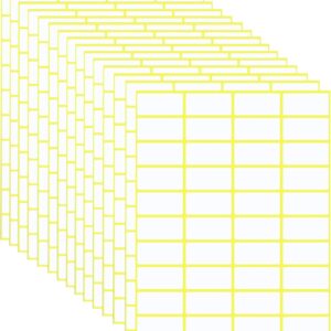 Meekye Pack of 600 Self-Adhesive Labels, 38 x 19 mm Stickers for Labelling, Universal Adhesive Labels for Price Tags, Address, Household, Freezer, Office, Kitchen and Jam Labels