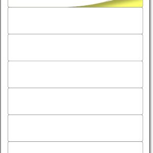 192 x 38 mm, 25 Sheets, Folder Spine, Self-Adhesive, Wide, Printable, A4