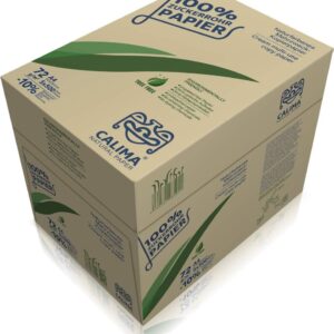 CALIMA Natural Paper Copier Paper, Printer Paper, TreeFree, Unbleached, Upcycling from 100% Sugarcane, Sustainable, DIN A4 72 g/m², Natural, (2500 Sheets = 5 Packages of 500 Sheets), Recycled