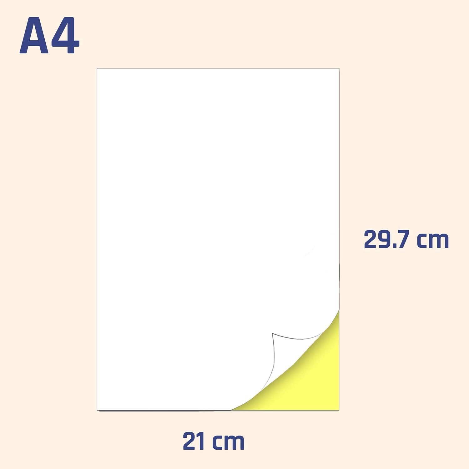 50 Sheets, Self-Adhesive Printable Labels, Paper Sticker for Printing, A4 – Bild 6