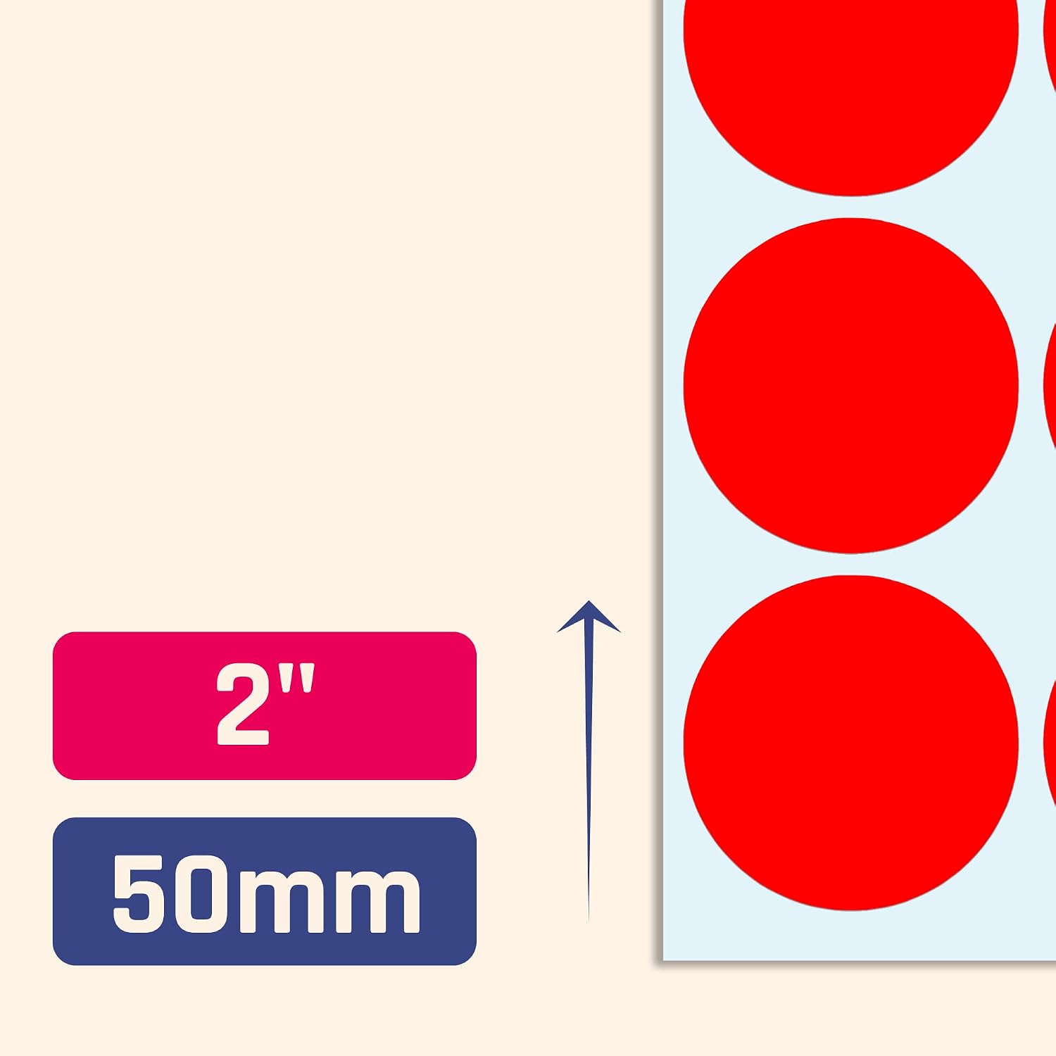 240 pieces, 50 mm adhesive dots, colourful, large, round dot stickers, 10 – Bild 4