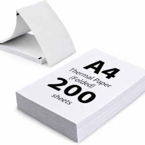 200 Sheets for Thermal Printer Paper A4 Thermal Paper