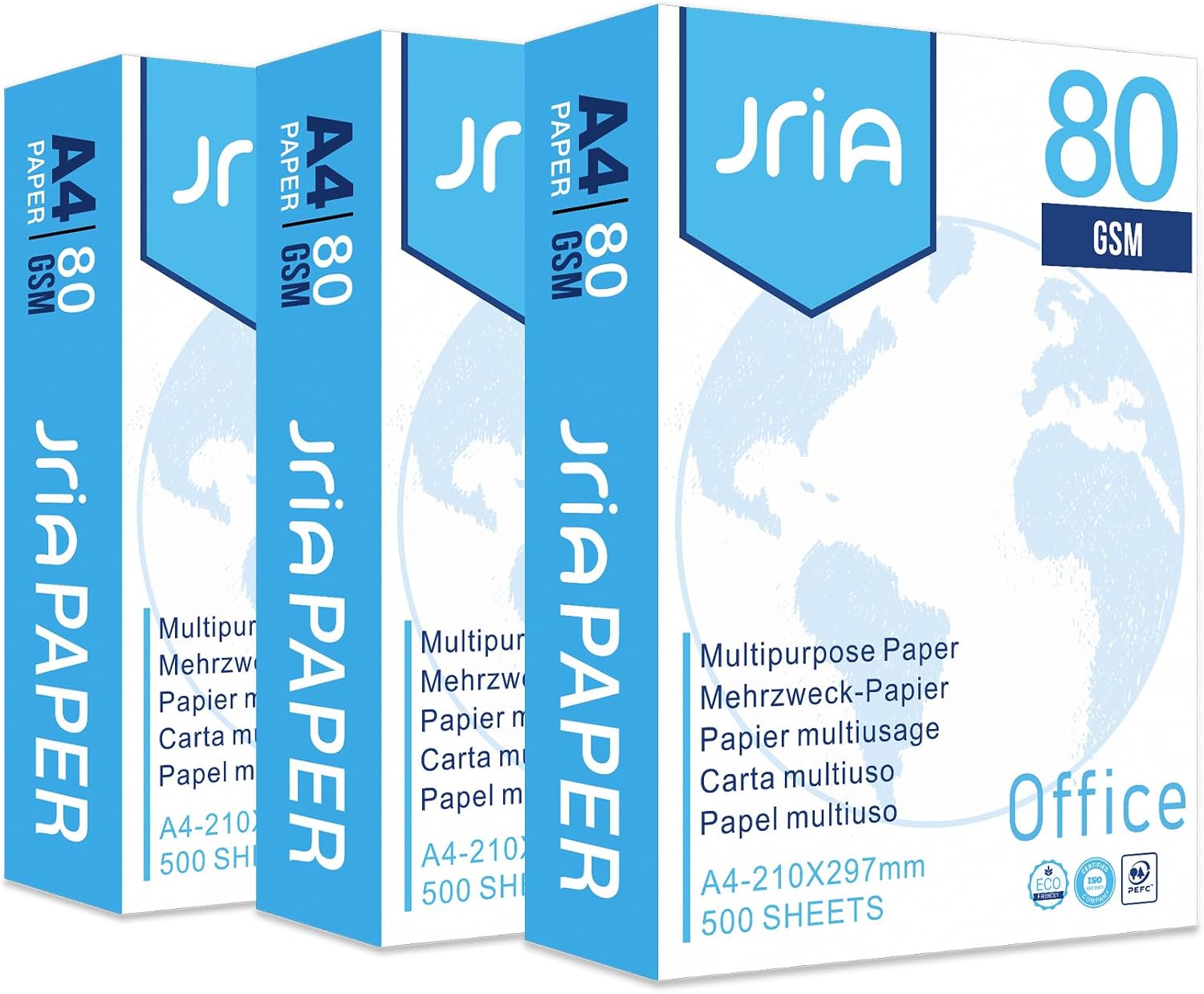 Basic Printer Paper DIN A4 80 g White Universal Office Paper Copier Paper Ideal for Office and Home (3 Reams | 1500 Sheets)