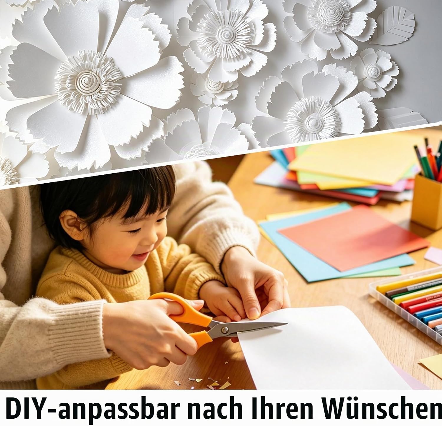 40 Blatt Eisweiß Schimmerndes Kartonpapier A4,Urkundenpapier 250g/m² – Bild 6