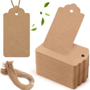 Gift Tags Craft Paper Tags Craft Paper Rectangle with Jute String for Wedding Gifts