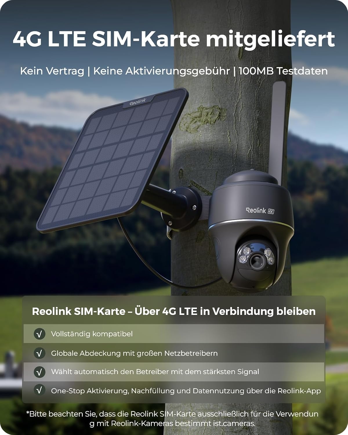 Reolink 4K 3G/4G LTE Surveillance Camera with SIM Card, Local Storage – Bild 3