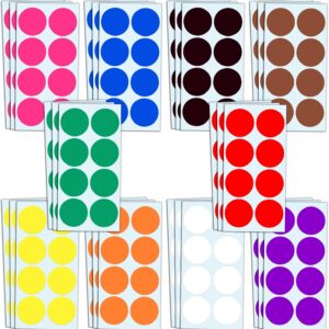 240 pieces, 50 mm adhesive dots, colourful, large, round dot stickers, 10