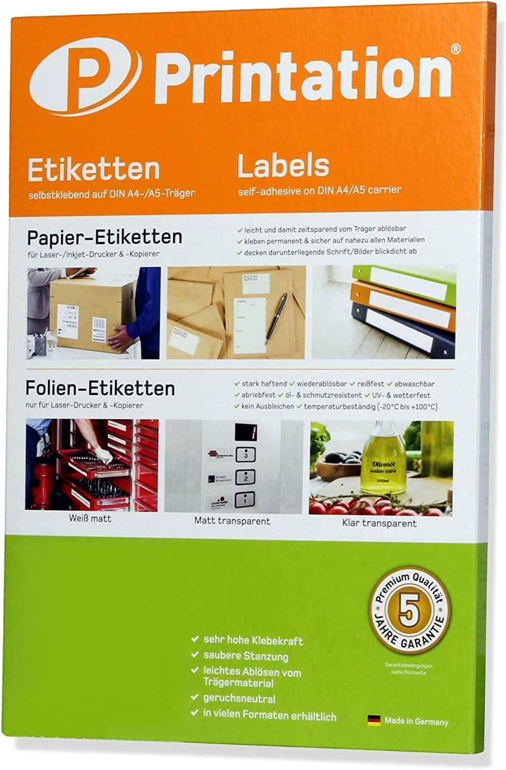 Printation Self-Adhesive Labels 70 x 37 mm Pack of 600 – Bild 7