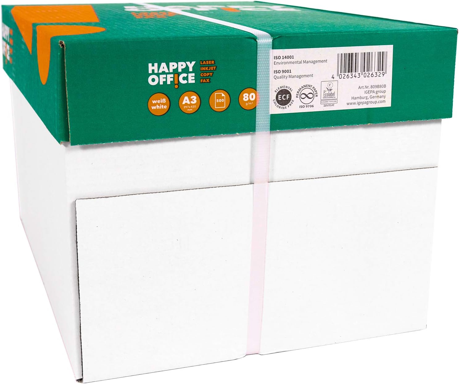 Printer Paper DIN A3, 80 g/m², 1000 Sheets, White - Copier Paper, Paper Fax Laser Paper, Universal Paper for All Printers, Photocopying Paper Pages – Bild 2