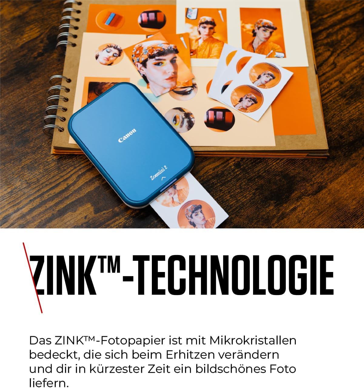 Canon Zinc Photo Paper - Pre-Made Circle Photo Stickers (20 Sheets) - Print Phone Photos for Personalised Stickers – Bild 5