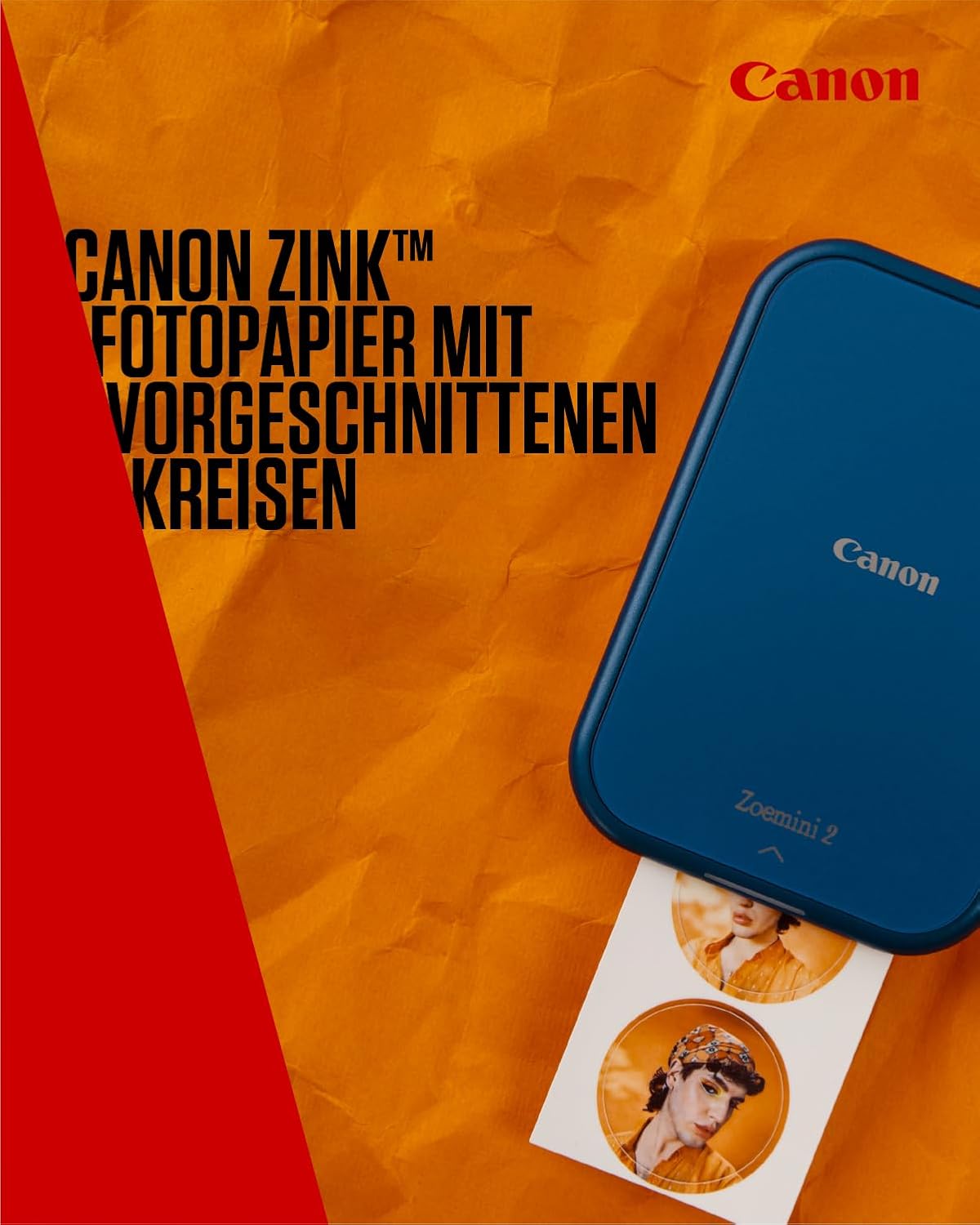 Canon Zinc Photo Paper - Pre-Made Circle Photo Stickers (20 Sheets) - Print Phone Photos for Personalised Stickers – Bild 3