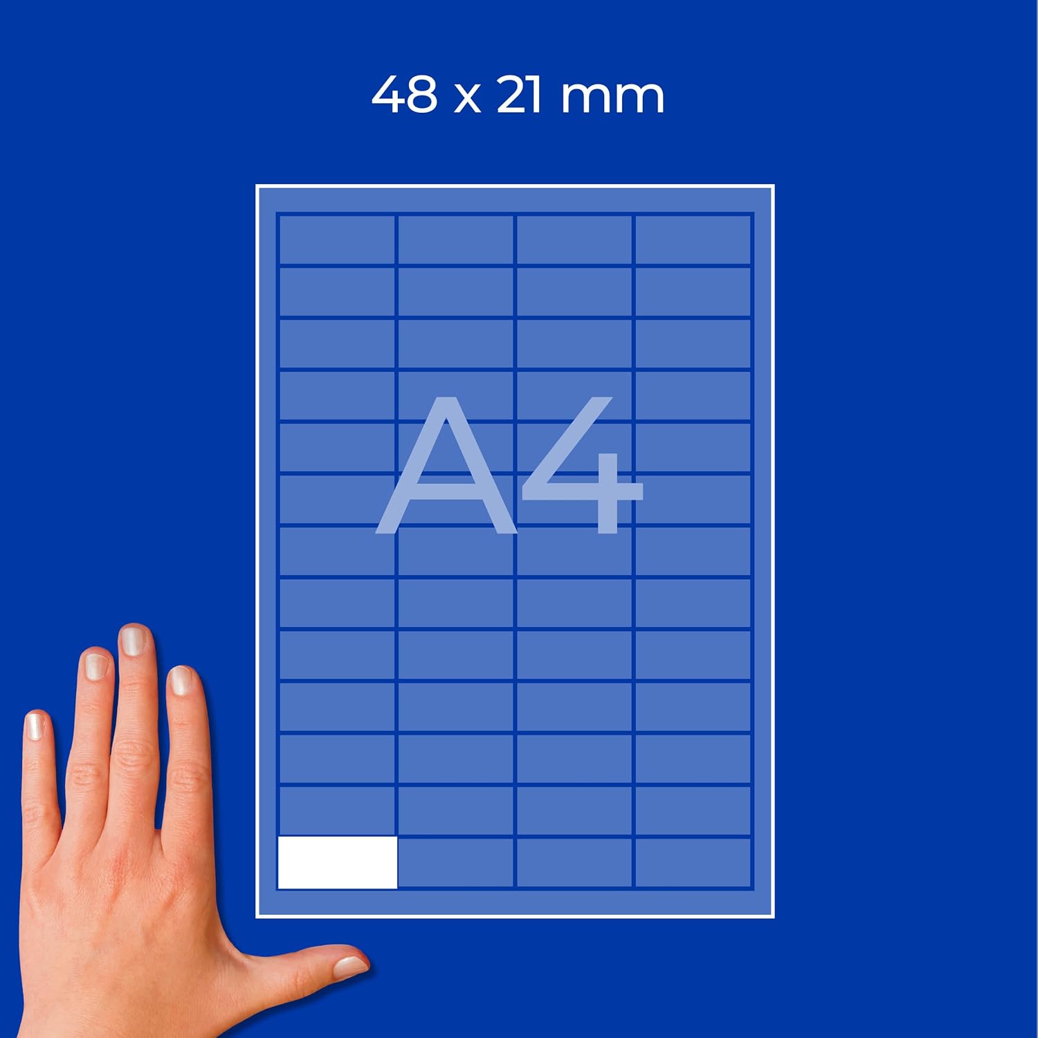 Avery Zweckform 3650 Universal Labels 48x21 mm for Inkjet Laser Copy White – Bild 4