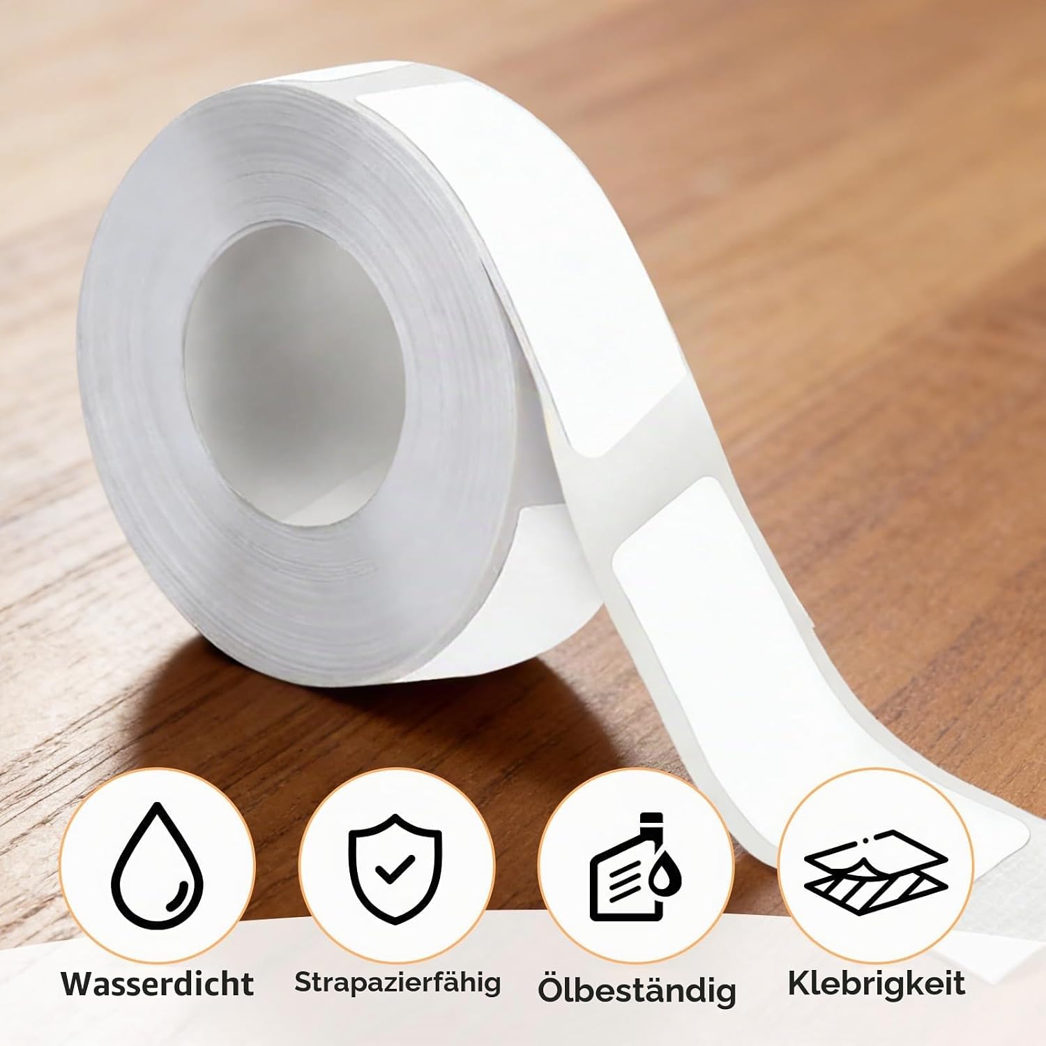 Pack of 4 Self-Adhesive Labels 12 x 40 mm, Self-Adhesive Labels for Label Printer, Replacement Tape on Roll, Waterproof Labelling Labels for Office, Kitchen, Warehouse and DIY for S001 – Bild 3